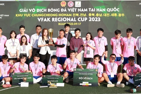 Sôi động Giải Bóng đá của Cộng đồng người Việt Nam tại Hàn Quốc