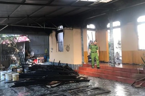 Cháy nhà dân tại Bắc Giang khiến hai vợ chồng tử vong