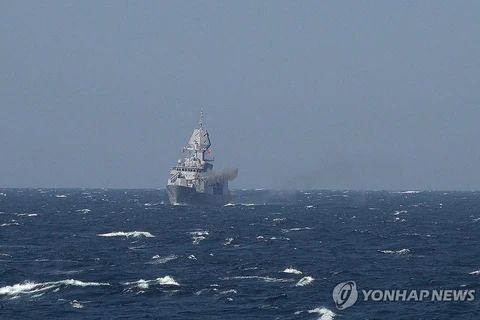 Tàu chiến Hàn Quốc và Australia tham gia tập trận chung trên biển 
