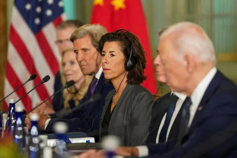 Bộ trưởng Thương mại Mỹ Gina Raimondo. (Nguồn: Reuters)