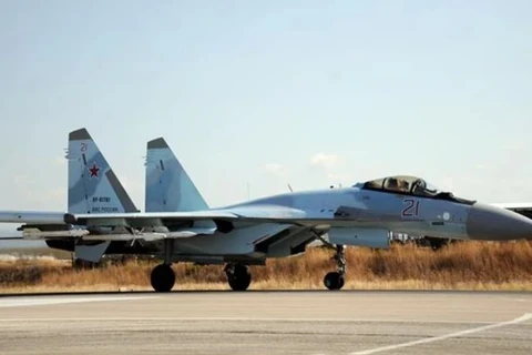 Máy bay chiến đấu Sukhoi Su-35 của Không lực Nga. (Ảnh: AFP/TTXVN)