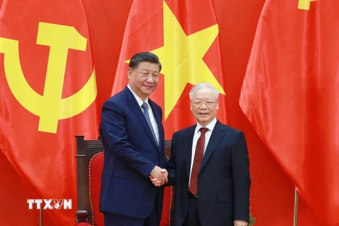 Hai Tổng Bí thư gặp gỡ Nhân sỹ Hữu nghị và Thế hệ Trẻ Việt Nam-Trung Quốc