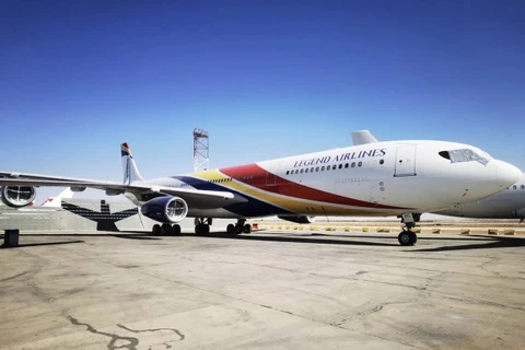 Máy bay Airbus A340 của Hãng hàng không Legend Airlines. (Ảnh: Legend Airlines)