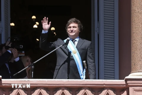 Tổng thống Argentina Javier Milei. (Nguồn: Ảnh: AFP/TTXVN)