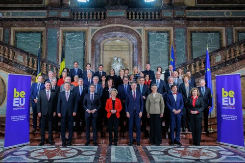 Lễ nhậm chức Chủ tịch Hội đồng Liên minh châu Âu (EU) của Bỉ diễn ra chiều 5/1 tại Brussels. (Nguồn: European Commission)