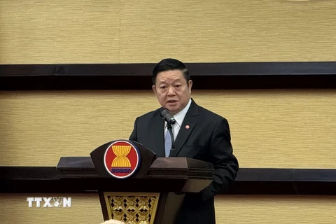 Tổng Thư ký Hiệp hội các quốc gia Đông Nam Á (ASEAN), Tiến sỹ Kao Kim Hourn. (Ảnh TTXVN phát)