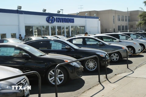 Một đại lý bán xe của Hyundai. (Nguồn: AFP/TTXVN)