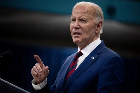 Tổng thống Mỹ Joe Biden phát biểu tại một sự kiện ở bang North Carolina. (Ảnh: AFP/TTXVN)