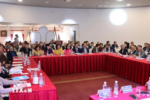 Toàn cảnh Hội nghị lần thứ 10 của Ban chấp hành Hội người Việt Nam tại Cộng hòa Séc. (Ảnh: Việt Dũng/TTXVN)