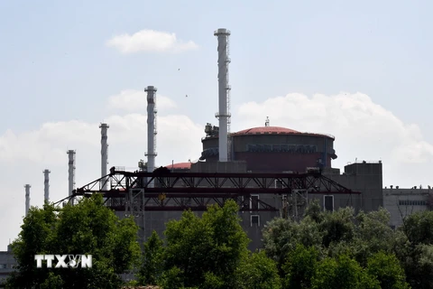 Nhà máy điện hạt nhân Zaporizhzhia ở miền Nam Ukraine. (Ảnh: AFP/TTXVN)