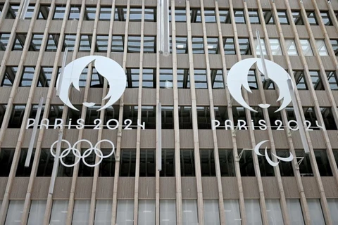 Trụ sở Ủy ban tổ chức Olympic Paris 2024 và Paralympic Paris 2024 tại Saint-Denis, ngoại ô Paris, Pháp. (Ảnh: AFP/TTXVN)