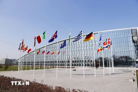 Trụ sở Tổ chức Hiệp ước Bắc Đại Tây Dương (NATO) tại Brussels, Bỉ. (Ảnh: Kyodo/TTXVN)