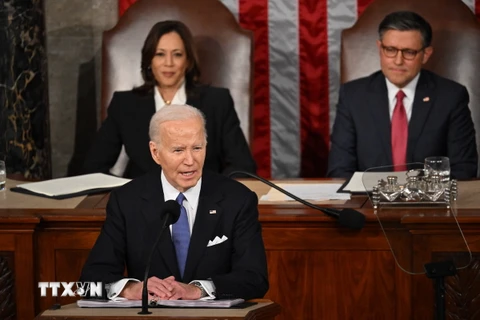 Tổng thống Mỹ Joe Biden. (Ảnh: AFP/TTXVN)