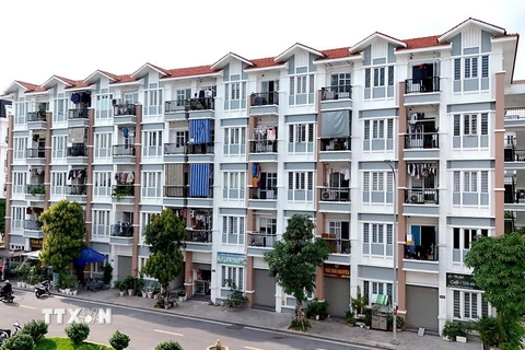 Trong giai đoạn 2021-2030, Hải Phòng đặt mục tiêu xây dựng 42.000 căn nhà ở xã hội. (Ảnh: Tuấn Anh/TTXVN)