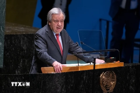 Tổng thư ký Liên hợp quốc Antonio Guterres. (Ảnh: THX/TTXVN)