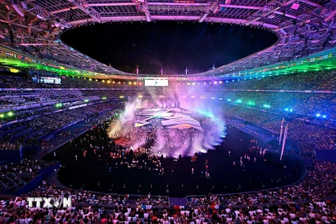 Quang cảnh tại Lễ bế mạc Olympic Paris 2024. (Ảnh: THX/TTXVN)