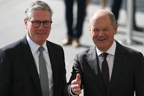 Thủ tướng Anh Keir Starmer và Thủ tướng Đức Olaf Scholz. (Ảnh: Getty Images)