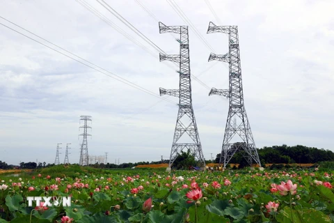 Đường dây 500kV mạch 3 Quảng Trạch-Phố Nối có tổng chiều dài khoảng 519km, đi qua địa bàn 9 tỉnh, gồm: Quảng Bình, Hà Tĩnh, Nghệ An, Thanh Hóa, Ninh Bình, Nam Định, Thái Bình, Hải Dương và Hưng Yên, tổng mức đầu tư khoảng 22.300 tỉ đồng. (Ảnh: Huy Hùng/TTXVN)