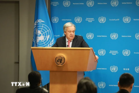 Tổng thư ký Antonio Guterres. (Ảnh: THX/TTXVN)