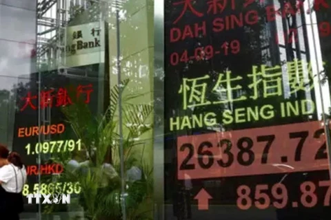 Chứng khoán Hong Kong (Trung Quốc). (Ảnh minh họa. Economic Times/TTXVN)