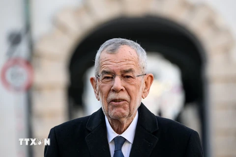 Tổng thống Áo Alexander van der Bellen. (Ảnh: AFP/TTXVN)