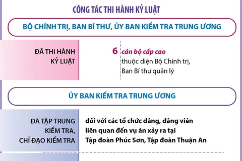 Kết quả chỉ đạo xử lý các vụ án, vụ việc tham nhũng, tiêu cực 