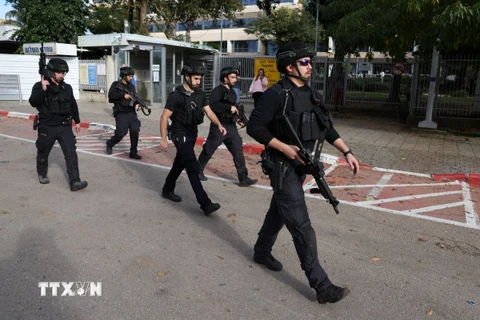 Lực lượng an ninh Israel. (Ảnh: AFP/TTXVN)