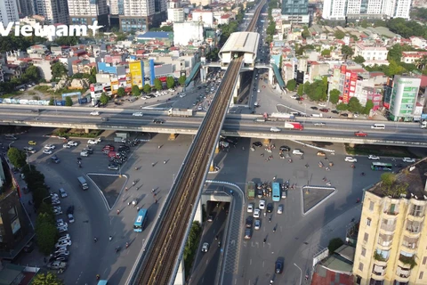 Nút giao Khuất Duy Tiến - Nguyễn Trãi với 4 tầng giao thông đầu tiên tại Hà Nội.