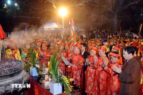 [Photo] Lễ khai ấn Đền Trần Nam Định diễn ra nhộn nhịp trong đêm
