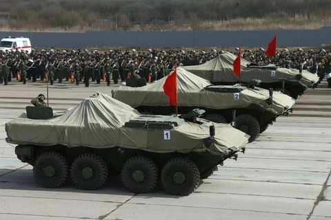 [Photo] Quân đội Nga phô diễn sức mạnh trong buổi diễn tập