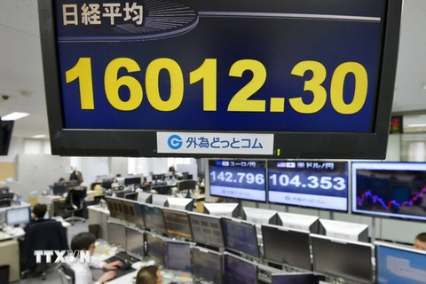 Chỉ số chứng khoán Nikkei đạt đỉnh mới trong vòng 15 năm