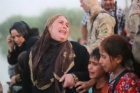 [Photo] Người Iraq chạy loạn sau khi Ramadi rơi vào tay IS