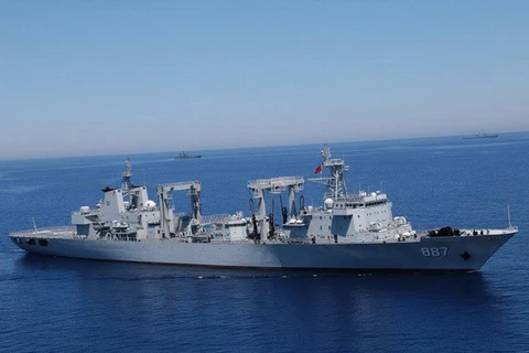 [Photo] Nga-Trung Quốc tập trận chung ở vùng biển Địa Trung Hải