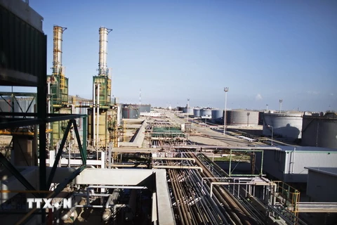Cơ sở lọc dầu Zawiya cách thủ đô Tripoli, Libya khoảng 40 km về phía tây. (Nguồn: AFP/TTXVN) 