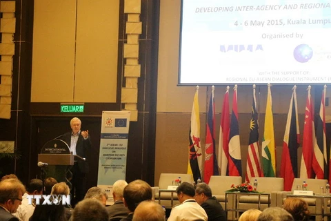 Đối thoại cấp cao ASEAN-EU về tăng cường hợp tác an ninh trên biển trong khu vực. (Ảnh: Kim Dung/TTXVN)