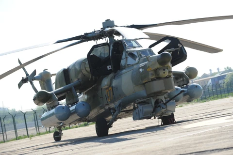 Mil Mi-28 (NATO gọi là Havoc) là trực thăng chiến đấu hai ghế chống giáp có khả năng hoạt động trong mọi loại hình thời tiết, bất kể ngày và đêm. (Nguồn: Sputniknews)