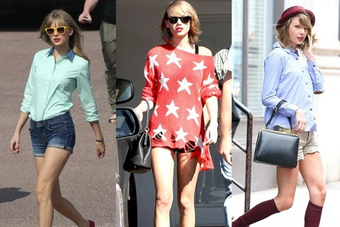 Ca sỹ Taylor Swift - quần shorts