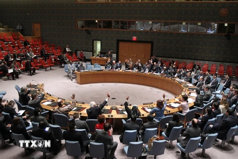 Hội đồng Bảo an Liên hợp quốc thông qua Nghị quyết trừng phạt đối tượng cản trở hòa bình Nam Sudan ngày 3/3. (Nguồn: AFP/TTXVN) 