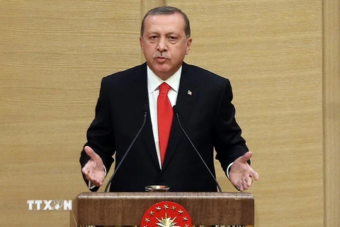 Tổng thống Thổ Nhĩ Kỳ tuyên bố đẩy mạnh chiến dịch tấn công PKK. (Nguồn: AFP/TTXVN)