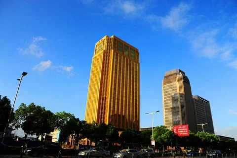 Tòa nhà cao 99,9m được khởi công vào năm 2014. Nơi đây sẽ được sử dụng là tòa nhà văn phòng. (Nguồn: CCTVNews)