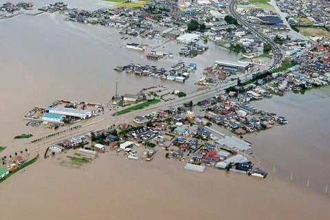 Mực nước nhiều sông lớn phía Bắc đã tràn bờ, khiến trận lũ này trở thành trận lũ tồi tệ nhất trong vòng 60 năm qua. (Nguồn: CCTVNews)