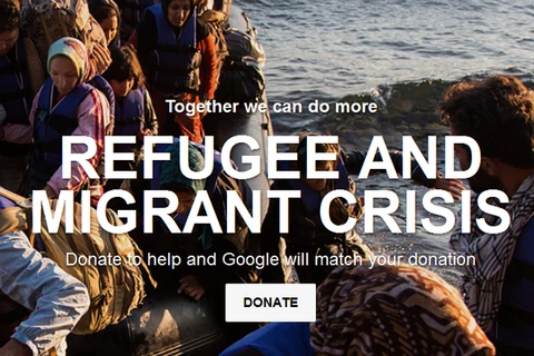 Google mở chiến dịch quyên góp giúp người tị nạn. (Nguồn: Google)