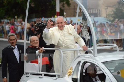 Giáo hoàng Francis trong chuyến thăm tới Cuba. (Nguồn: AFP/TTXVN)