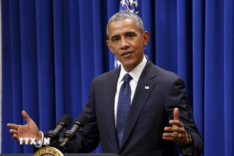 Tổng thống Mỹ đánh giá cao việc đạt được Hiệp định TPP. (Nguồn: Reuters/TTXVN)