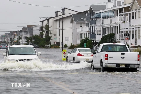 Cảnh ngập lụt do ảnh hưởng của mưa bão tại South Carolina, ngày 2/10. (Nguồn: Reuters/TTXVN) 