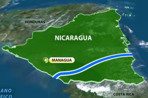 Kênh đào Nicaragua nối liền Thái Bình Dương và Đại Tây Dương. (Nguồn: businessinsider.com)
