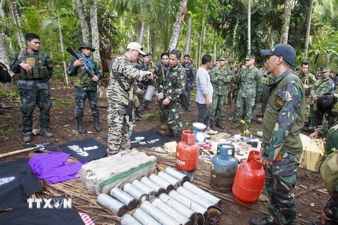 Philipines mở chiến dịch truy quét nhà máy sản xuất bom của phiến quân Abu Sayyaf ngày 16/5. (Nguồn: AFP/TTXVN) 