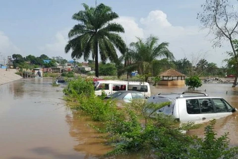 Lũ lụt ở Cộng hòa Dân chủ Congo. (Nguồn: bbc.com)
