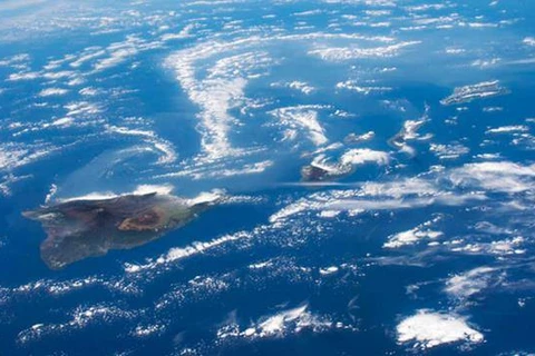 Núi lửa Kilauea ở Hawaii. 