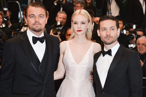 Leonardo (trái) dự lễ ra mắt phim ‘The Great Gatsby’ tại Liên hoan phim Cannes năm 2013.